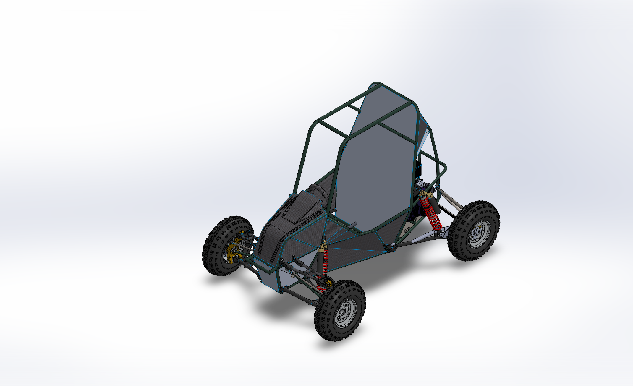 Refreshed native companion with green frame, carbon textures and coloured coilovers