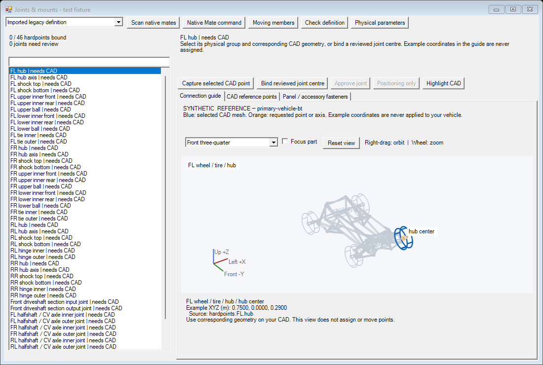 Unified joint request list and native CAD authoring controls